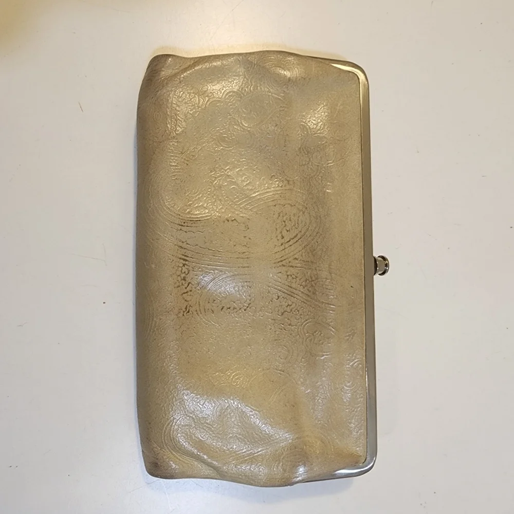 Hobo International Vintage Leather Elegant Tan Clutch Bag